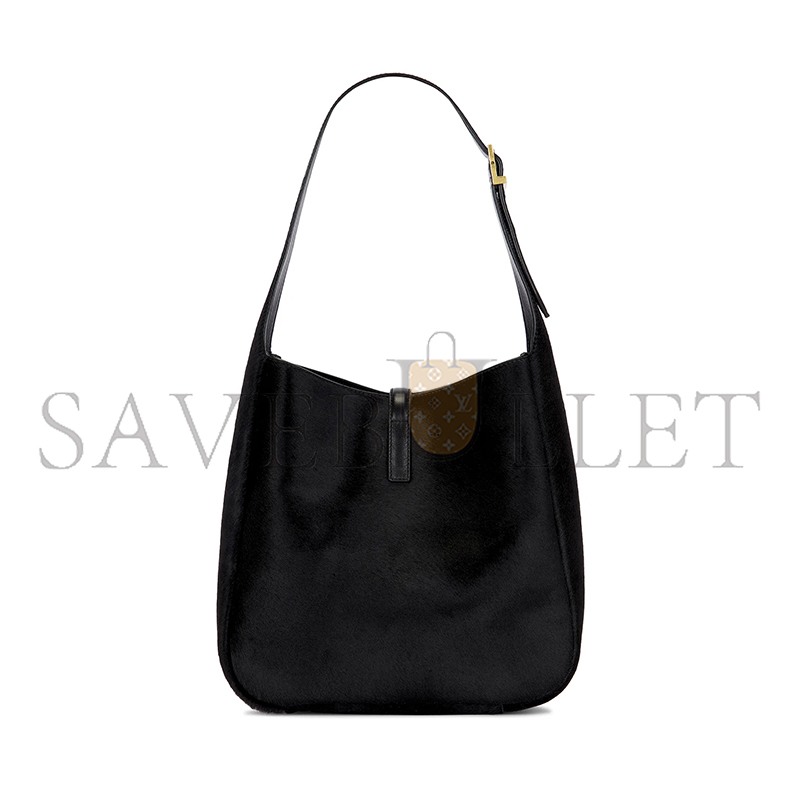 YSL LE 5 À 7 SUPPLE SMALL IN CALF HAIR 713938 (23*22*8.5cm)